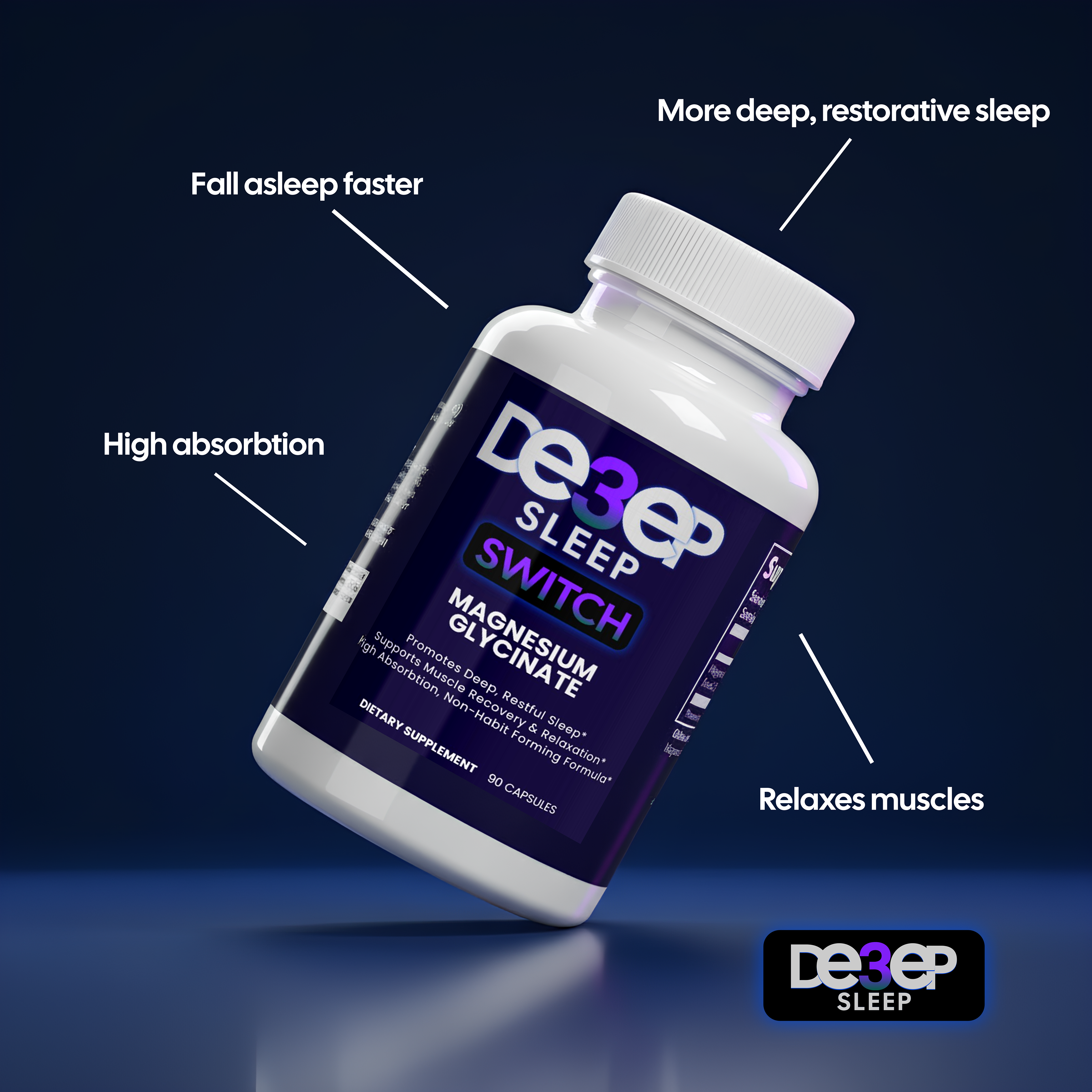 Deep3Sleep Switch | Sleep Aid Supplement for Deep Sleep