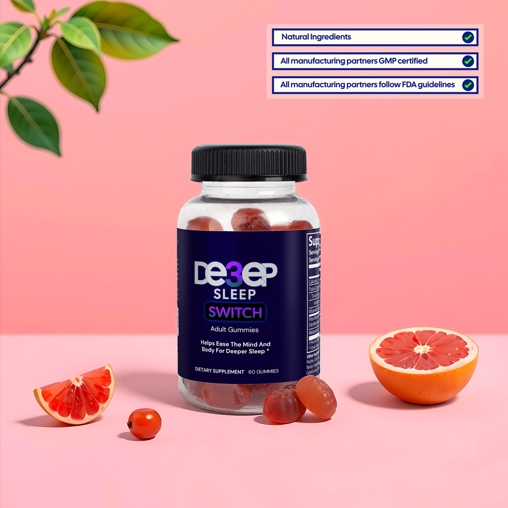 Deep3Sleep Switch Gummies | Natural Sleep Aid Supplement